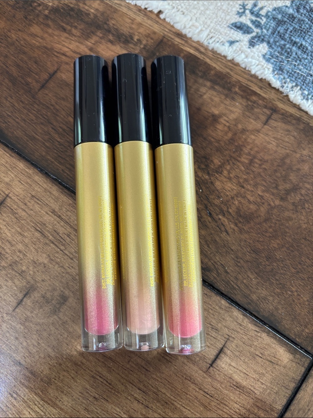 Laura Geller Lip Frosting Trio - Berry, Pink & Nude Shimmer Glosses